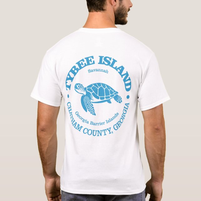 T-shirt Île de Tybee (tortue de mer) (Dos)
