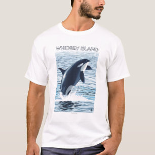 T-shirt Île de Whidbey, sauter de WashingtonOrca