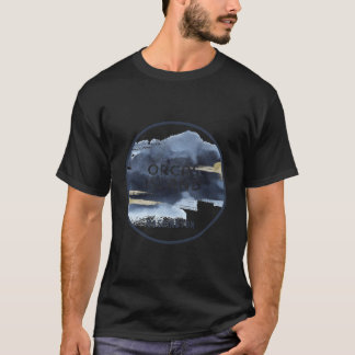 T-shirt Ile des Orcas Washington San Juans Aquarelle Desig