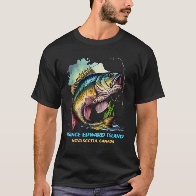 T-shirt Île-du-Prince-Édouard Nouvelle-Écosse Canada Pêche (Devant)