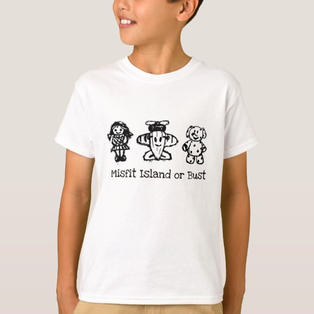 T-shirt Île ou buste de vêtement manqué (Devant)