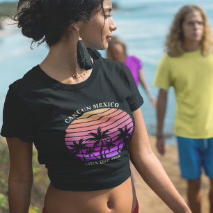 T-shirt Île tropicale Custom Girls Trip Beach Palm Tree