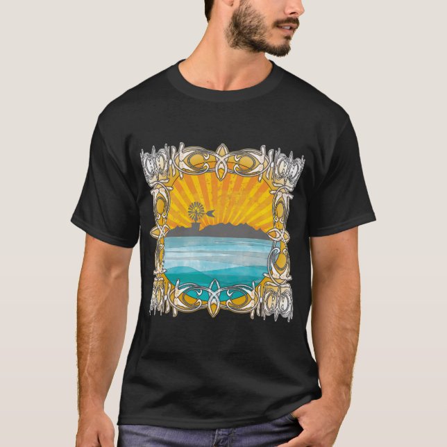T-shirt Îles Baléares de Majorque Hippie (Devant)