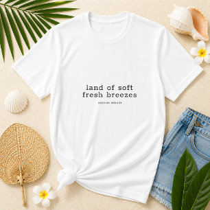 T-shirt Îles Caïmans Terres Soft Fresh Breeze Personnalisé