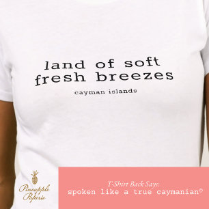T-shirt Îles Caïmans Terres Soft Fresh Breeze Personnalisé