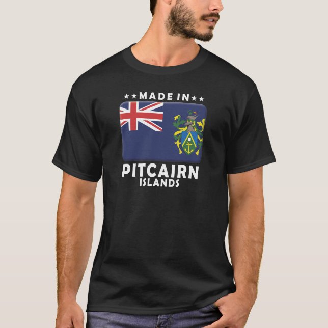 T-shirt Îles de Pitcairn faites (Devant)