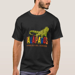 T-shirt Îles Galapagos Équateur Iguana Islas Galapagos