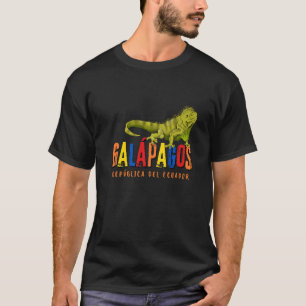 T-shirt Îles Galapagos Équateur Iguane Islas Galapagos