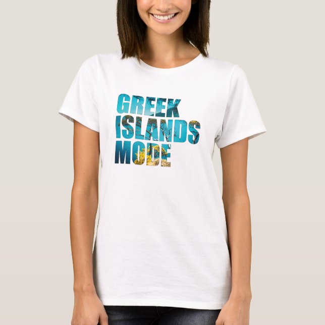 T-shirt Îles grecques Mode Côte Grèce (Devant)