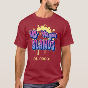 T-shirt Îles Vierges américaines Sainte-Croix USVI Tropica