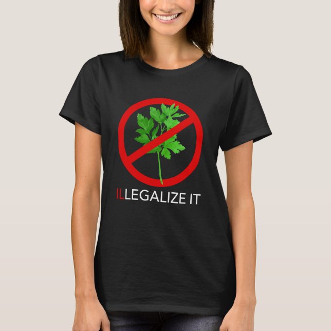 T-shirt Illégaliser Il Cilantro Coriander (Devant)