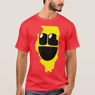 T-shirt Illinois États d'Happynes Illinois visage souriant
