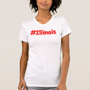 T-shirt "#Illinois" Joli Design. Commandez dès maintenant
