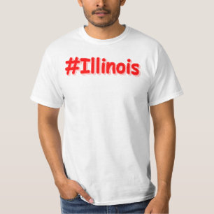 T-shirt "#Illinois" Joli Design. Commandez dès maintenant