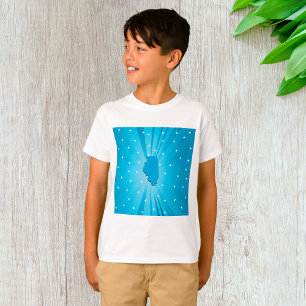 T-shirt Illinois silhouette Blue Starburst