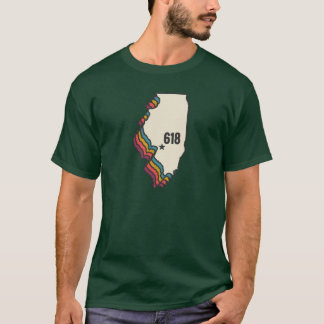 T-shirt Illinois vintage