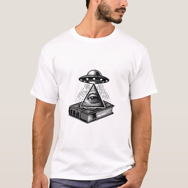 T-shirt Illuminati UFO (Devant)