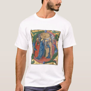 T-shirt Illumination manuscrite, lettre S, 15e siècle 2