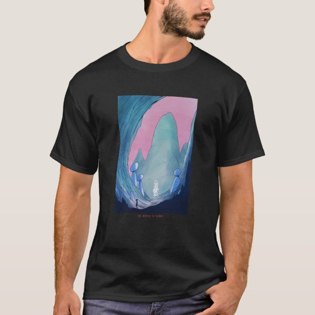 T-shirt Illusion Galaxy World is yours (Devant)