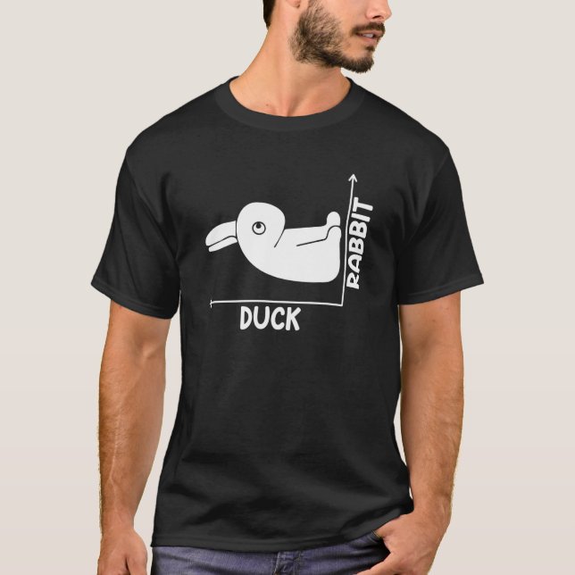 T-shirt Illusion Optique Canard Ou Lapin Pour Philoso Futu (Devant)