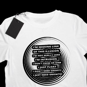 T-shirt Illusion optique flottante et croissante