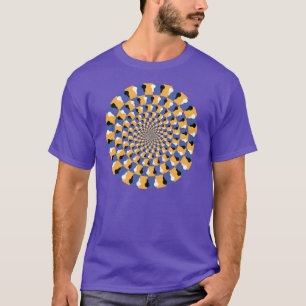 T-shirt Illusion optique folle - Cercle infini