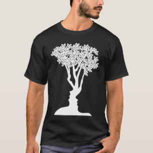 T-shirt Illusion optique Funny Arbre de nouveauté ou visa