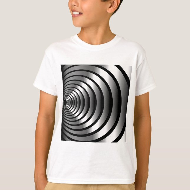 T-shirt Illusion optique métallique (Devant)