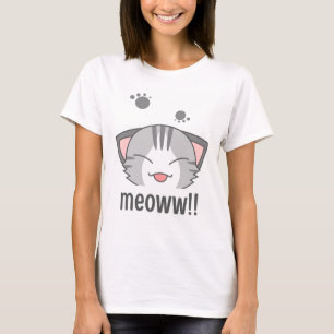 T-shirt illustratif de chat