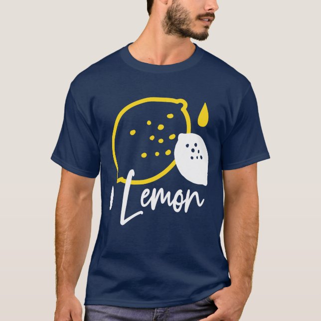 T-shirt Illustration Abstraite au citron - Art des agrumes (Devant)