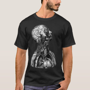 T-shirt Illustration anatomique vintage du corps supérieu