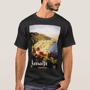 T-shirt Illustration antique Italie Côte Amalfi Antique Jo