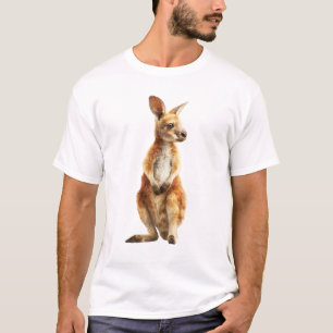 T-shirt Illustration aquarelle de joey de kangourou adorab