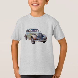 T-shirt Illustration aquarelle de voiture classique vintag