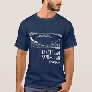 T-shirt Illustration artistique du parc national de Crater