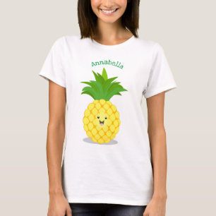 T-shirt Illustration d'ananas mignon
