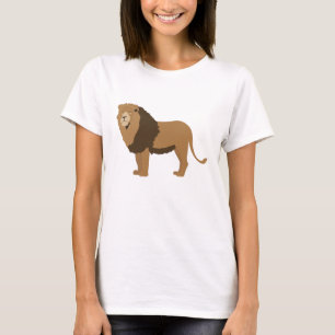 T-shirt Illustration d'animaux de lions de la jungle