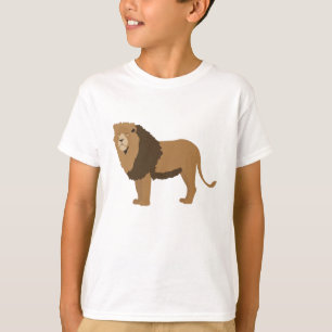 T-shirt Illustration d'animaux de lions de la jungle
