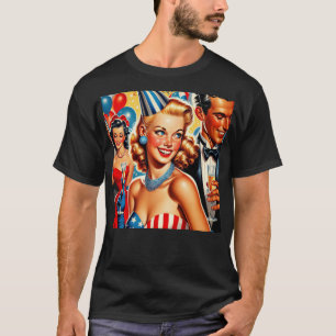 T-shirt Illustration d'anniversaire vintage