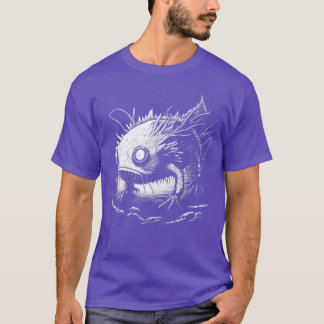 T-shirt Illustration d'Art d'Aolotl d'Horreur Effrayant Cr
