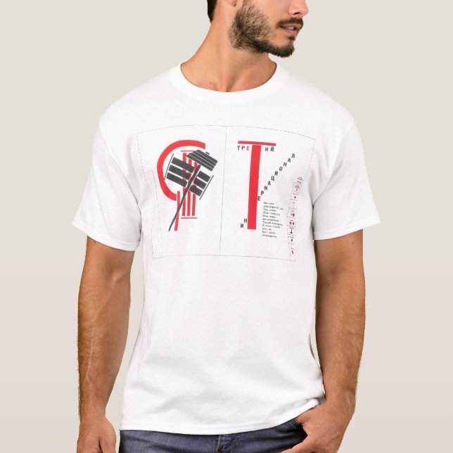 T-shirt Illustration d'art d'EL Lissitzky- à 'pour le (Devant)