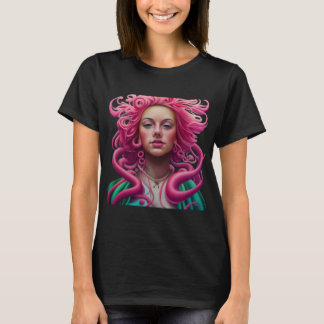 T-shirt Illustration d'art Manga Portrait PopArt Psychedel