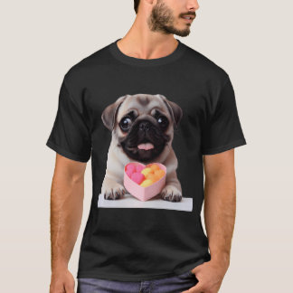 T-shirt Illustration de boîte de friandises de la Saint-Va