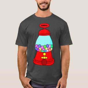 T-shirt Illustration de bonbon de machine à gumball