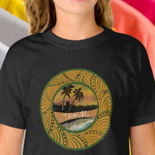 T-shirt Illustration de bord de mer Voyage