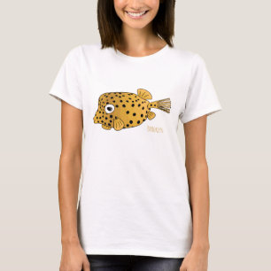 T-shirt Illustration de boxfish jaune
