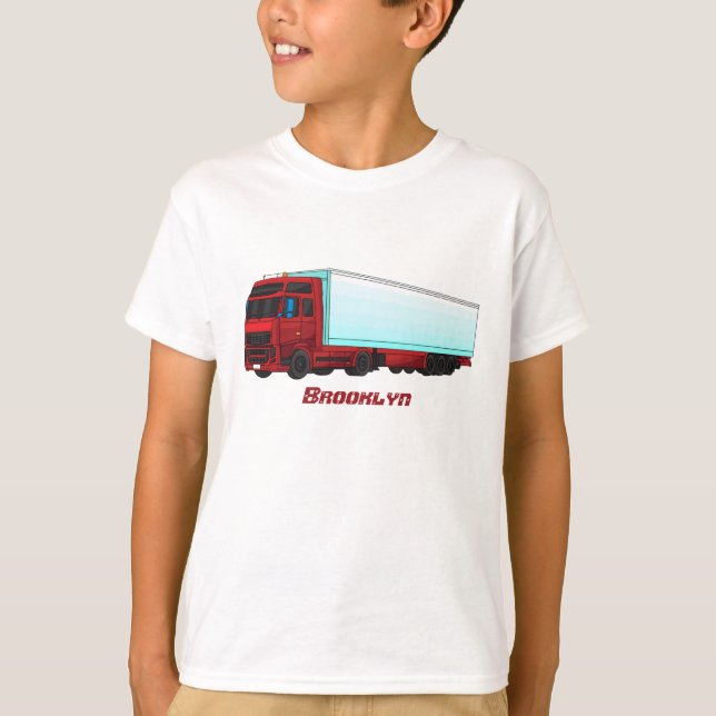 T-shirt Illustration de camion roumain (Devant)