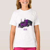 Illustration de camion semi-remorque de dessin ani