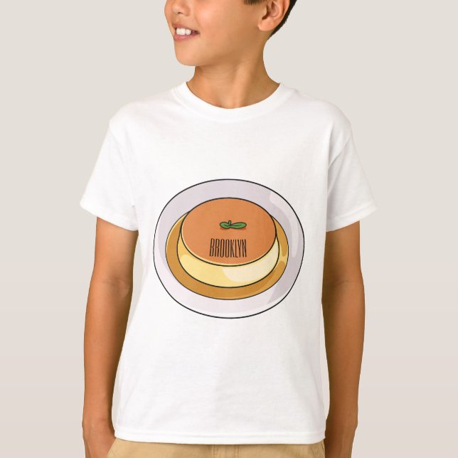 T-shirt Illustration de caramel de crème (Devant)
