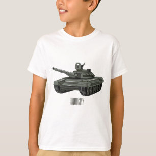 T-shirt Illustration de caricature de réservoir
